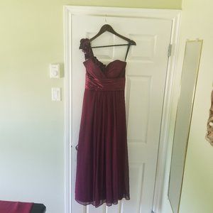 Bill Levkoff One Shoulder Evening Gown